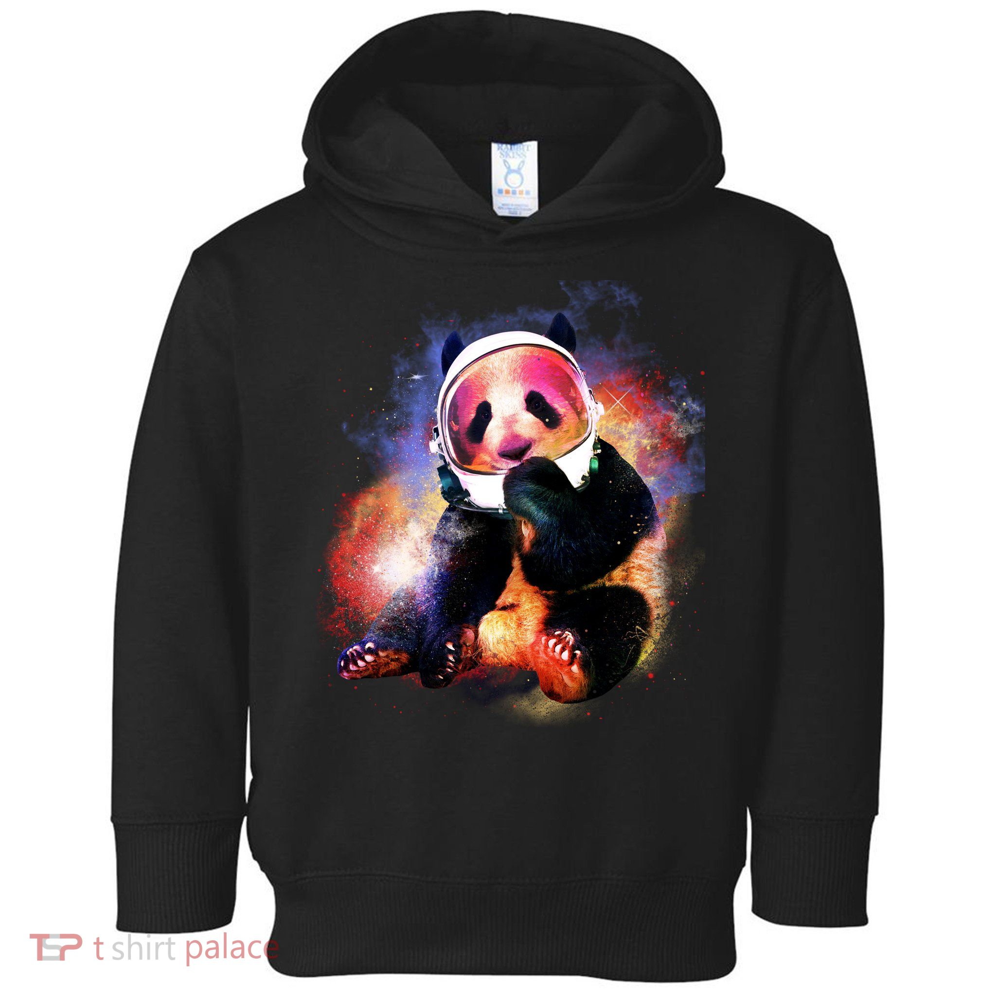 Astronaut Panda Galaxy Splatter Toddler Hoodie