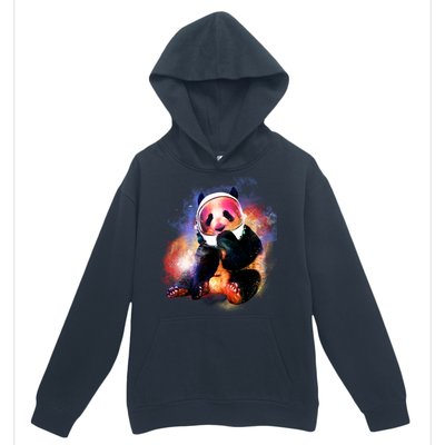 Astronaut Panda Galaxy Splatter Urban Pullover Hoodie