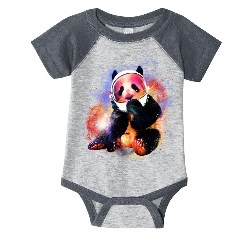 Astronaut Panda Galaxy Splatter Infant Baby Jersey Bodysuit