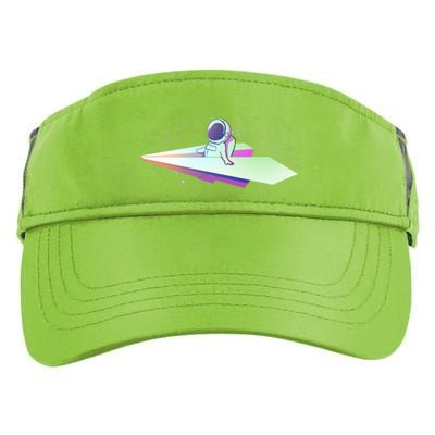 Astronaut Paper Plane Adult Drive Performance Visor