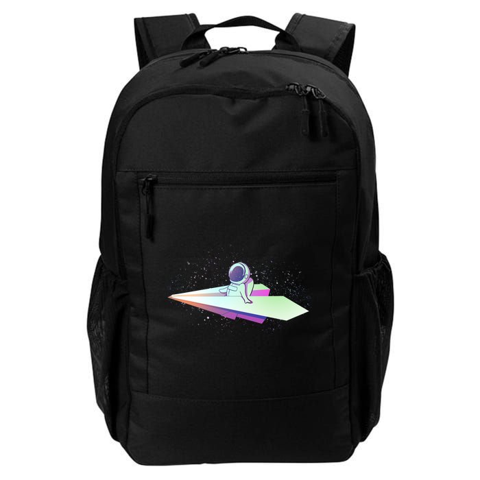 Astronaut Paper Plane Daily Commute Backpack
