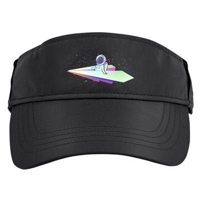 Astronaut Paper Plane Adult Drive Performance Visor