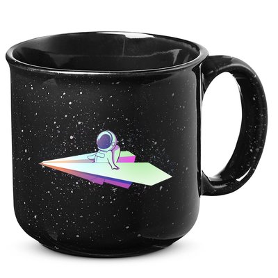 Astronaut Paper Plane 15oz Campfire Ceramic Mug