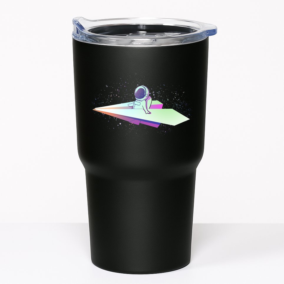 Astronaut Paper Plane Tumbler