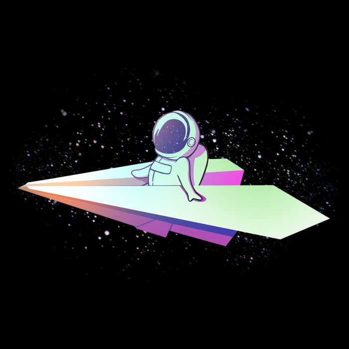 Astronaut Paper Plane PosiCharge Competitor Tank