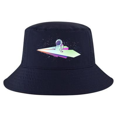 Astronaut Paper Plane Cool Comfort Performance Bucket Hat
