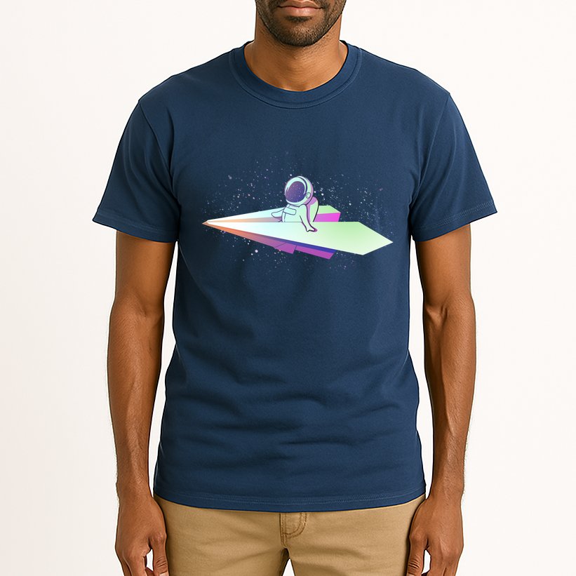 Astronaut Paper Plane Tall T-Shirt