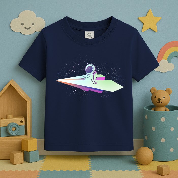 Astronaut Paper Plane Toddler T-Shirt