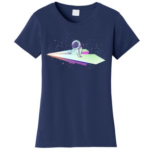 Astronaut Paper Plane Women's T-Shirt