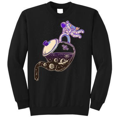 Astronaut Pouring Galaxy Coffee Coffee Sweatshirt