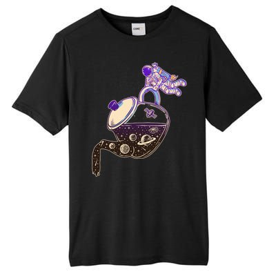 Astronaut Pouring Galaxy Coffee Coffee Tall Fusion ChromaSoft Performance T-Shirt