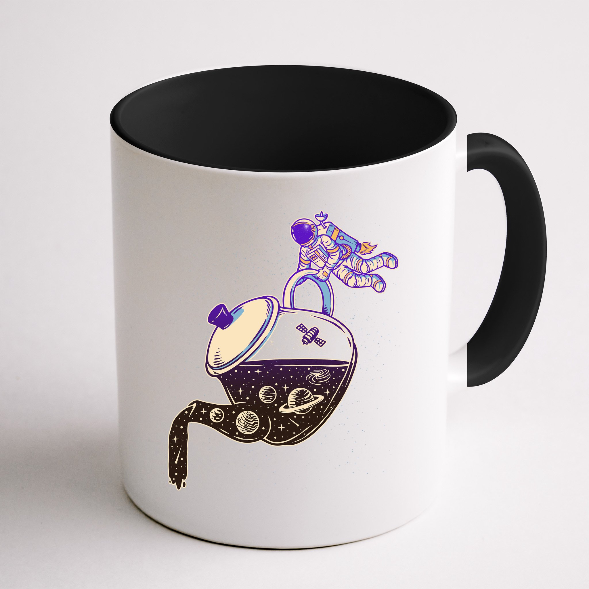 Astronaut Pouring Galaxy Coffee Coffee Mug