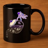 Astronaut Pouring Galaxy Coffee Coffee 11oz C Handle Ceramic Mug