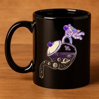Astronaut Pouring Galaxy Coffee Coffee 11oz C Handle Ceramic Mug