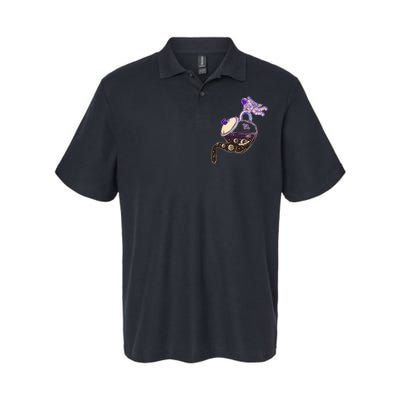 Astronaut Pouring Galaxy Coffee Coffee Softstyle Adult Sport Polo