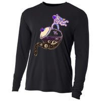 Astronaut Pouring Galaxy Coffee Coffee Cooling Performance Long Sleeve Crew