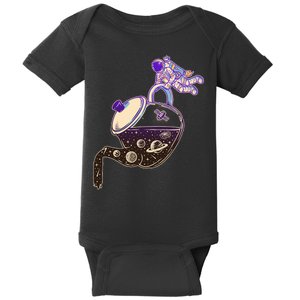 Astronaut Pouring Galaxy Coffee Coffee Baby Bodysuit