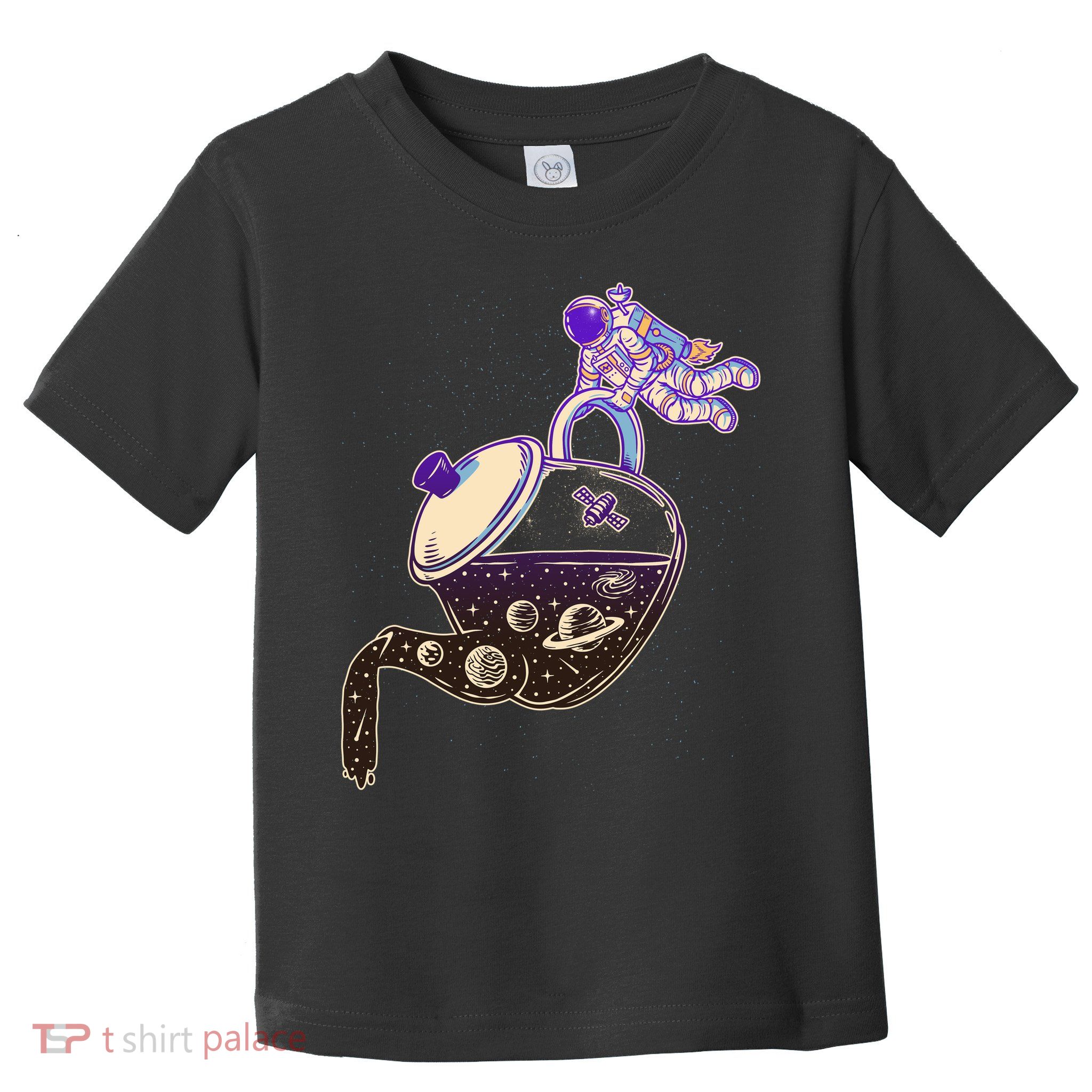 Astronaut Pouring Galaxy Coffee Coffee Toddler T-Shirt