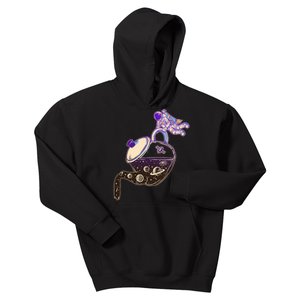 Astronaut Pouring Galaxy Coffee Coffee Kids Hoodie