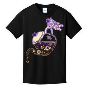 Astronaut Pouring Galaxy Coffee Coffee Kids T-Shirt