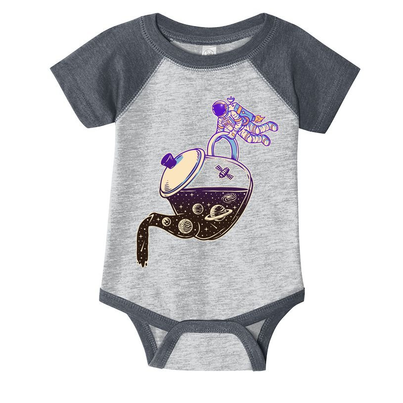 Astronaut Pouring Galaxy Coffee Coffee Infant Baby Jersey Bodysuit