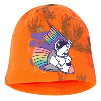 Astronaut Pride Cartoon Kati - Camo Knit Beanie