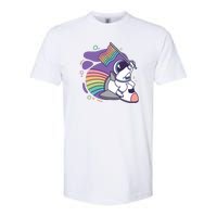 Astronaut Pride Cartoon Softstyle CVC T-Shirt