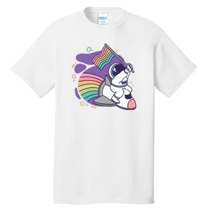 Astronaut Pride Cartoon Tall T-Shirt