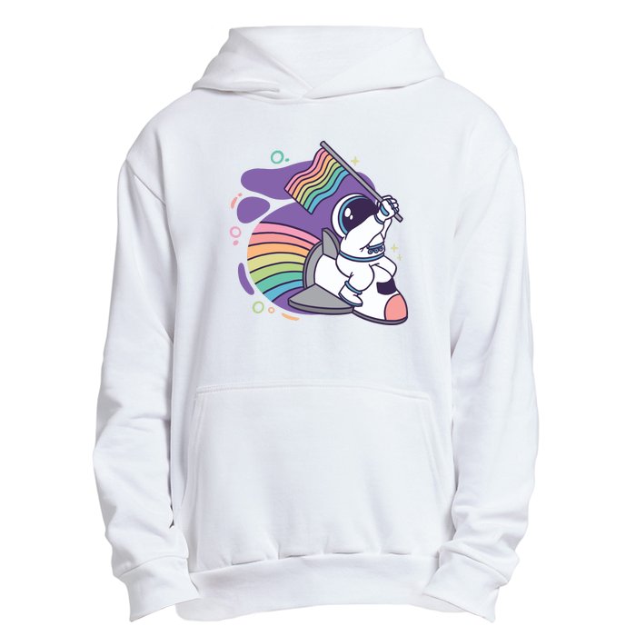 Astronaut Pride Cartoon Urban Pullover Hoodie