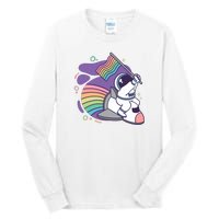 Astronaut Pride Cartoon Tall Long Sleeve T-Shirt