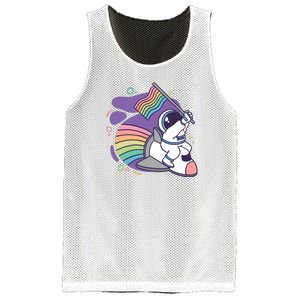 Astronaut Pride Cartoon Mesh Reversible Basketball Jersey Tank