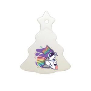 Astronaut Pride Cartoon Ceramic Tree Ornament