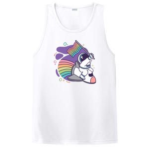 Astronaut Pride Cartoon PosiCharge Competitor Tank