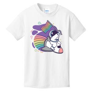 Astronaut Pride Cartoon Kids T-Shirt