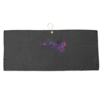 Astronaut Pulse Large Microfiber Waffle Golf Towel