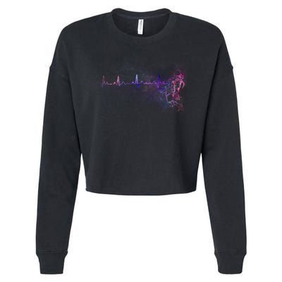 Astronaut Pulse Cropped Pullover Crew
