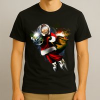 Astronaut Santa Claus In Space T-Shirt