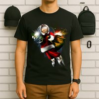 Astronaut Santa Claus In Space T-Shirt