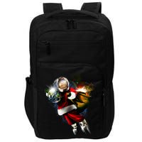 Astronaut Santa Claus In Space Impact Tech Backpack