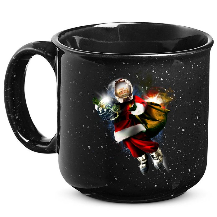 Astronaut Santa Claus In Space 15oz Campfire Ceramic Mug