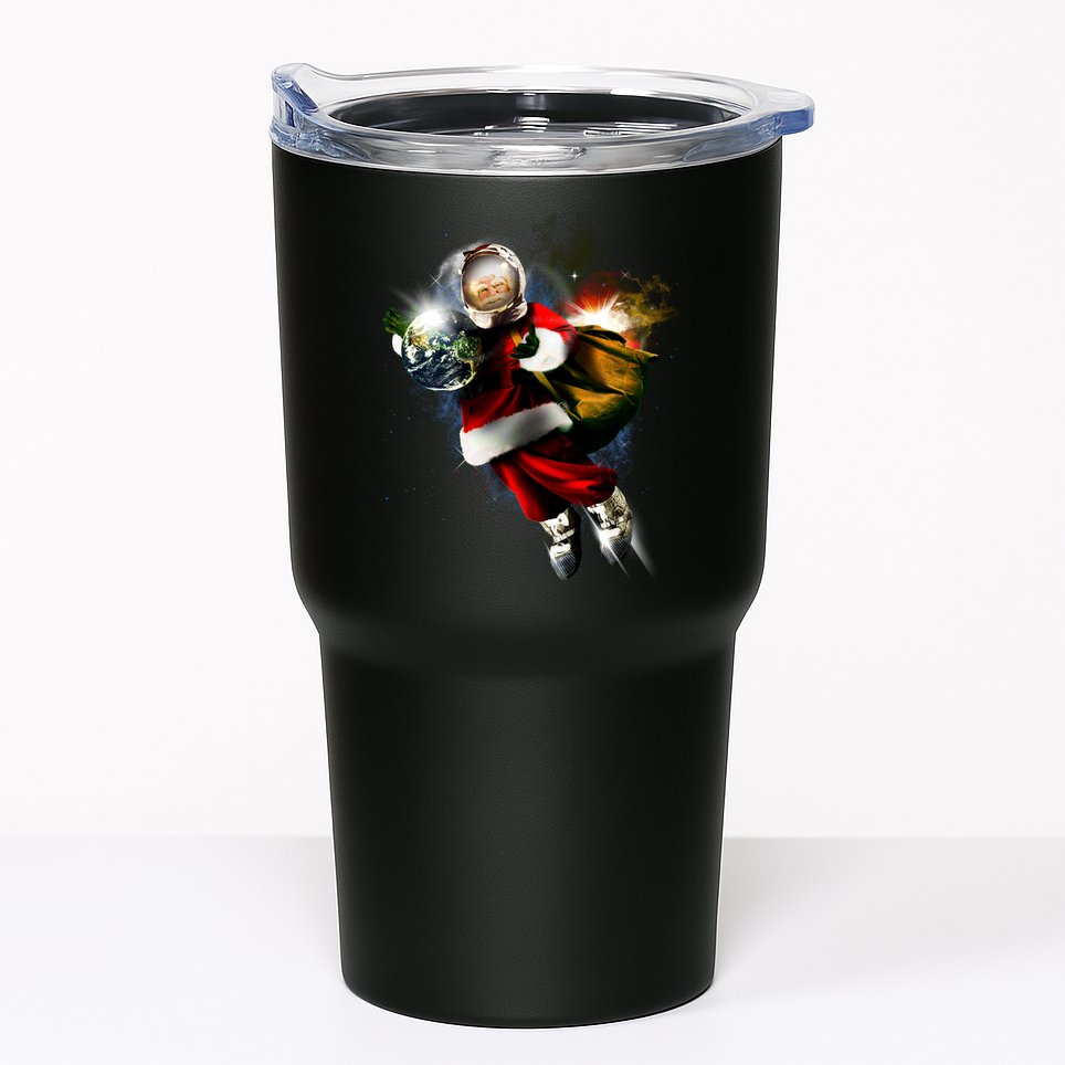 Astronaut Santa Claus In Space Tumbler
