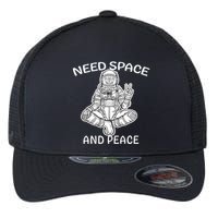 Astronaut Skeleton Need Space And Peace Flexfit Unipanel Trucker Cap