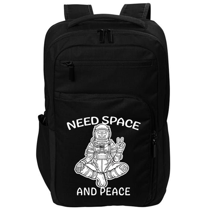 Astronaut Skeleton Need Space And Peace Impact Tech Backpack