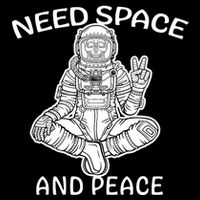 Astronaut Skeleton Need Space And Peace Impact Tech Backpack