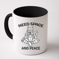 Astronaut Skeleton Need Space And Peace Mug