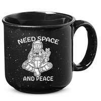 Astronaut Skeleton Need Space And Peace 15oz Campfire Ceramic Mug