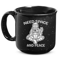 Astronaut Skeleton Need Space And Peace 15oz Campfire Ceramic Mug