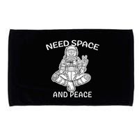 Astronaut Skeleton Need Space And Peace Microfiber Hand Towel