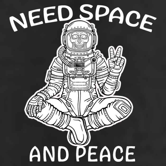 Astronaut Skeleton Need Space And Peace Microfiber Hand Towel