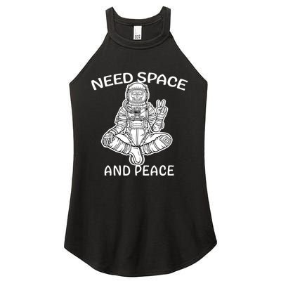 Astronaut Skeleton Need Space And Peace Women's Perfect Tri Rocker Tank